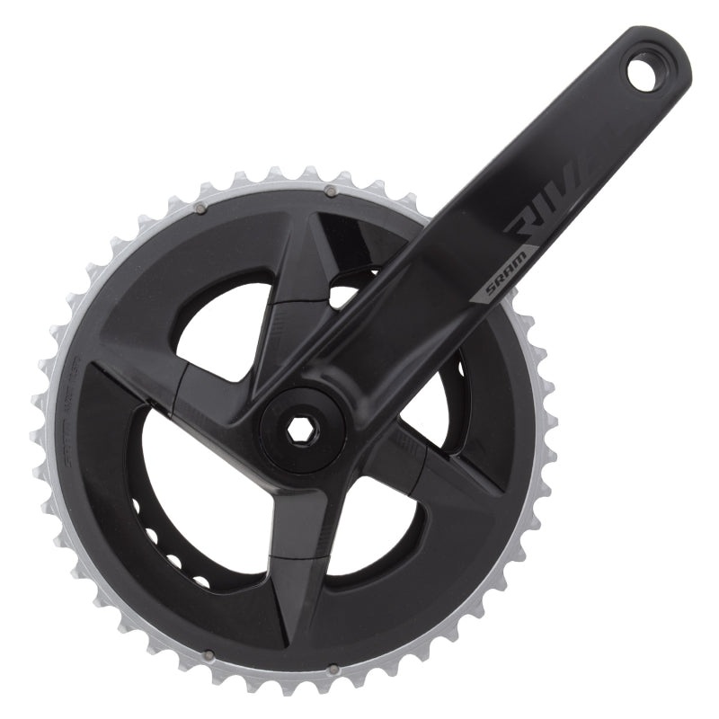 SRAM Rival AXS Crankset – 175mm 12-Speed 46/33t 107 BCD DUB Spindle Interface BLK D1