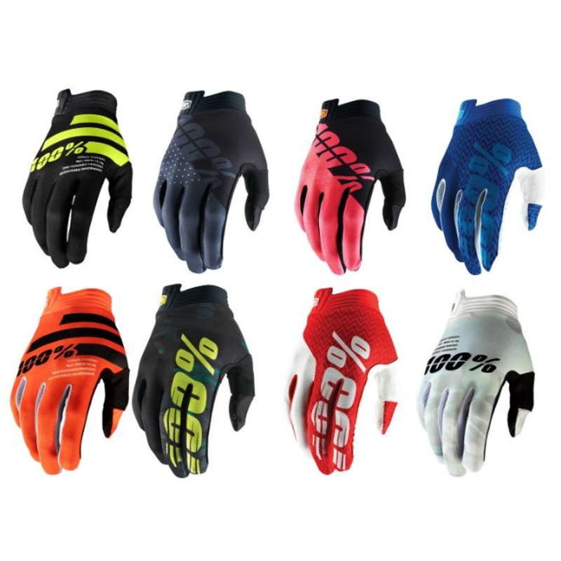 100% iTrack Handschuhe-X-Large & Large & Medium-Schwarz/Grau & Schwarz/Leuchtrot & Schwarz/Gelb