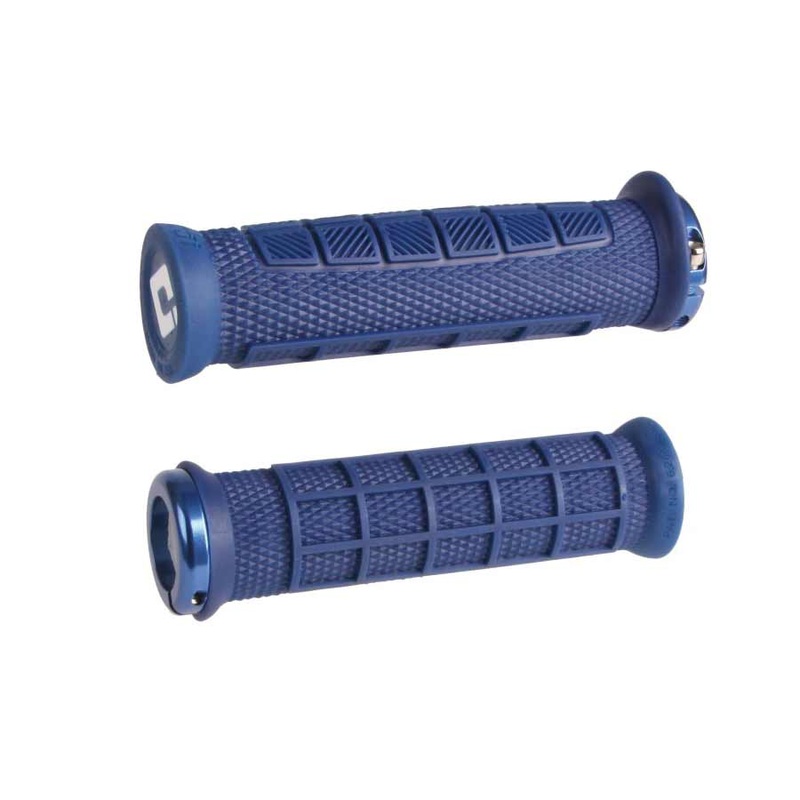 ODI Elite Pro V2.1 Grips – Blue Lock-On