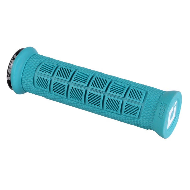 ODI Elite Pro V2.1 Grips – Turquoise/Black Lock-On