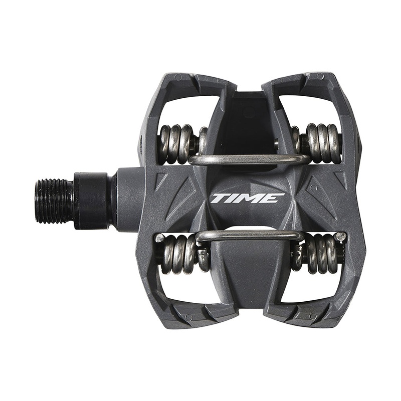 Time ATAC MX 2 Enduro Pedal-TIME ATAC MX 2 Enduro Pedal, Including ATAC Easy Cleats, Grey
