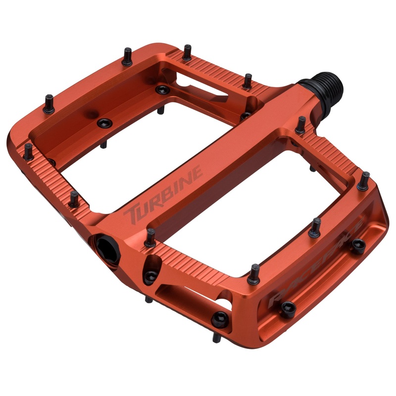 RaceFace Turbine Pedals – Platform Aluminum 9/16 FOX Orange