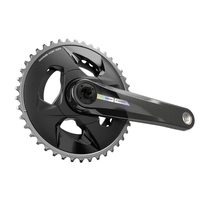 SRAM Force Wide Crankset – 167.5mm 2x 12-Speed 43/30t 94 BCD DUB Spindle Interface Iridescent Gray D2