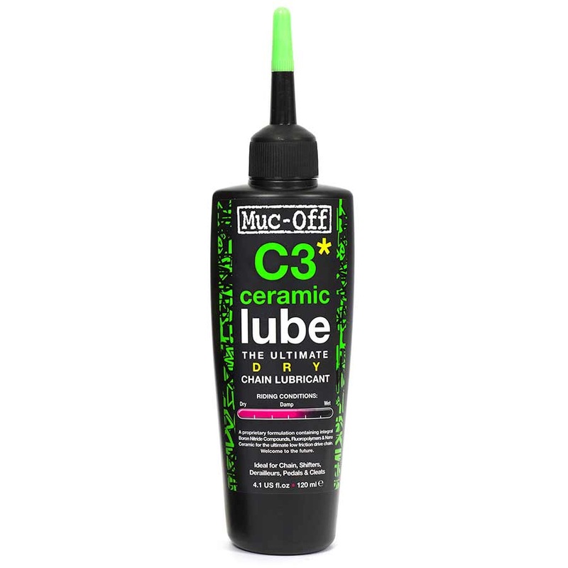 Muc-Off C3 Dry Ceramic Bike Chain Lube – 120ml Drip