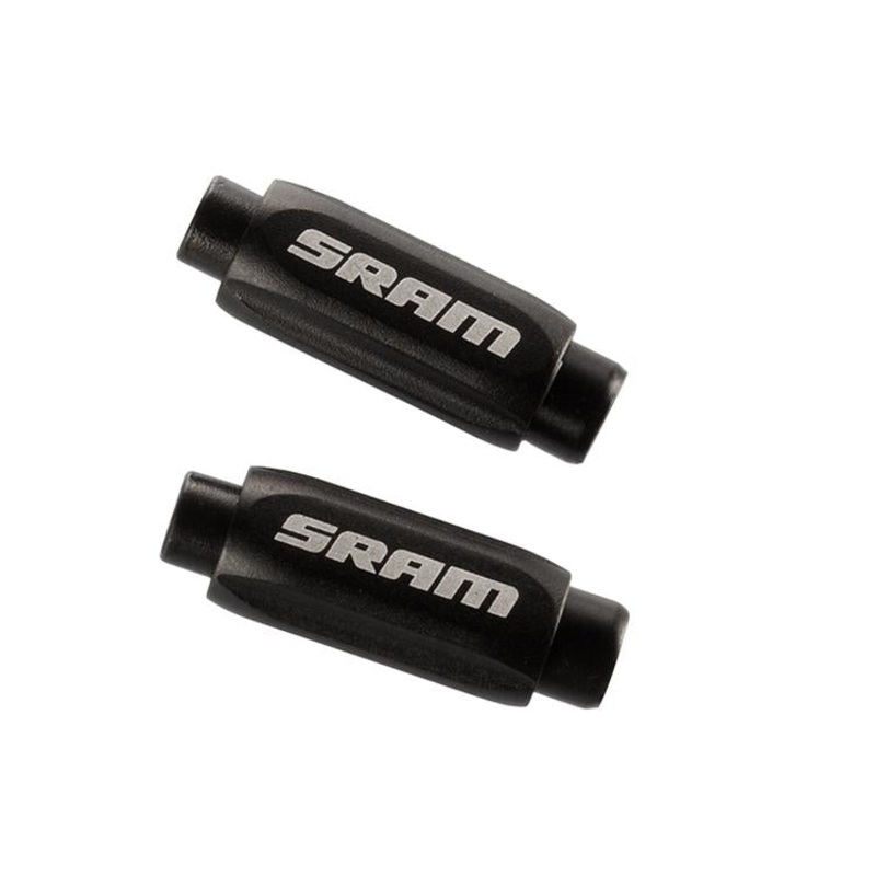 SRAM Compact Barrel Adjusters-RockShox Compact Barrel Adjuster 4mm Alloy Black SRAM – 2 Pack