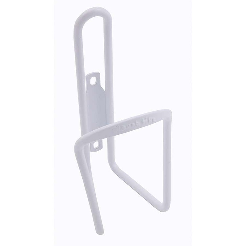 Planet Bike Alloy 6.2mm Water Bottle Cage – Aluminum White