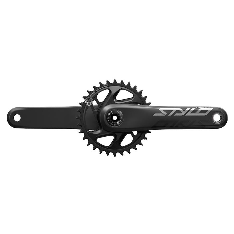 TruVativ STYLO Carbon Eagle Fat Bike Crankset – 175mm 12-Speed 30t Direct Mount DUB Spindle Interface For 170mm Rear Spacing BLK
