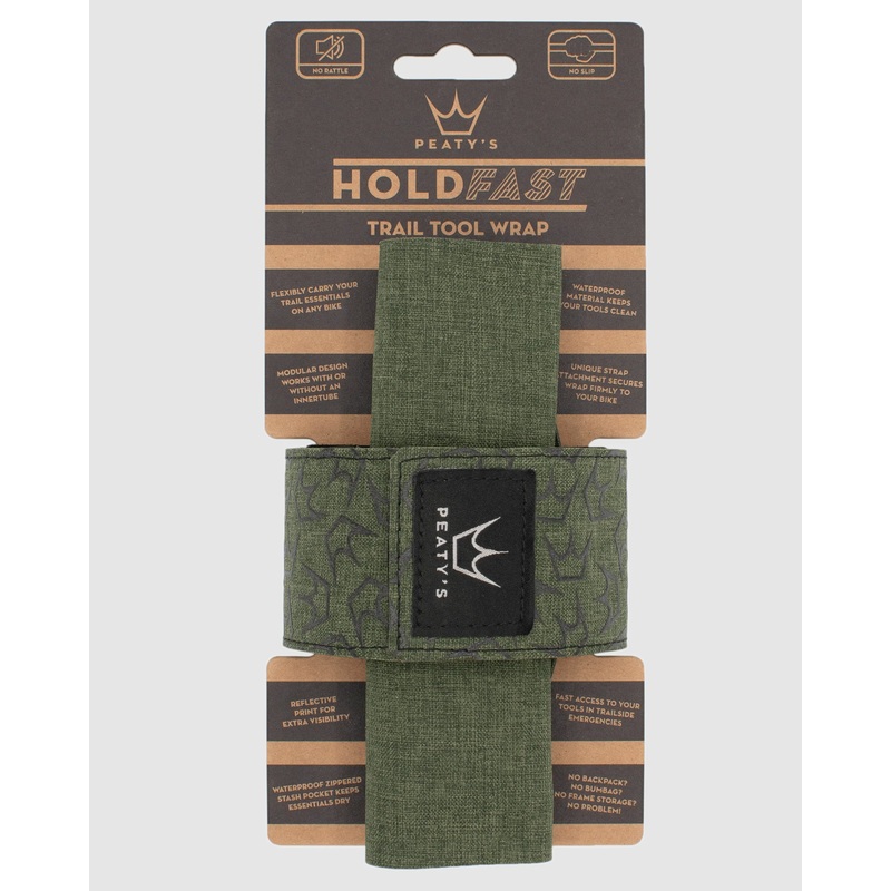 Peaty’s Hold Fast Toolwrap-Moss Green & Nightrider Black & Slate Grey
