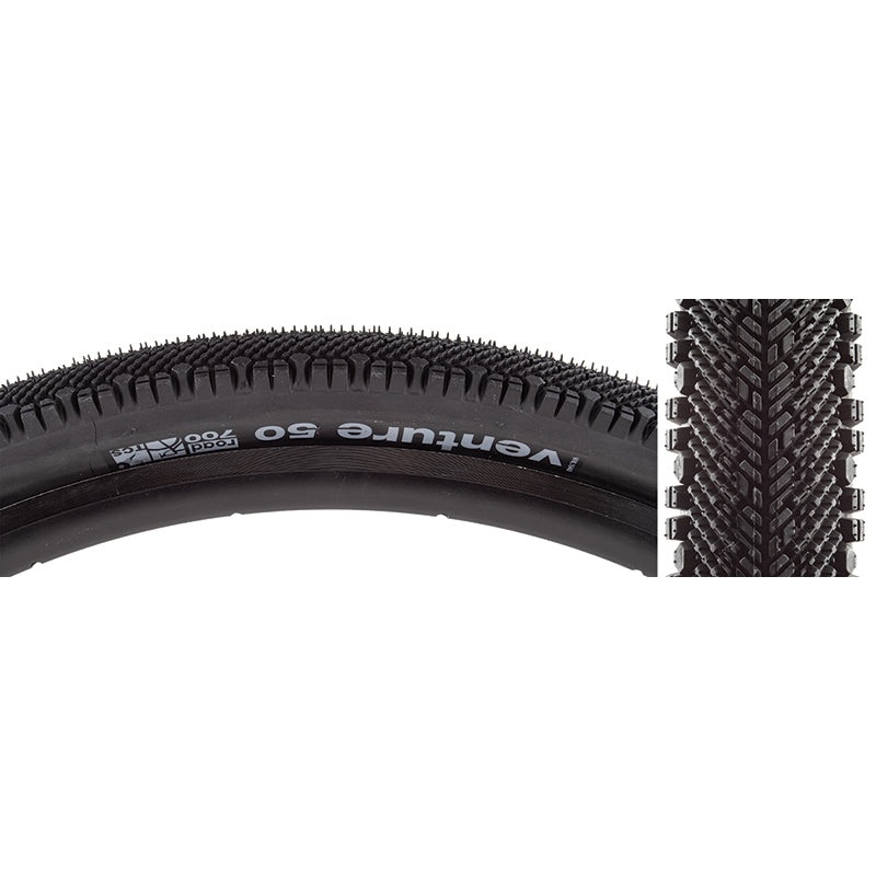 WTB Venture Tire – 700 x 50 TCS Tubeless Folding Black