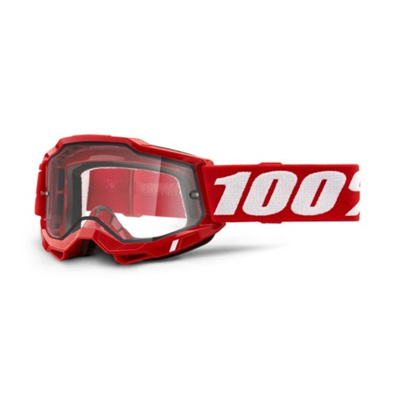 100% Accuri 2 Enduro Goggle-Red- Clear Dual & Fluo/Yellow- Clear & orange/clear dual