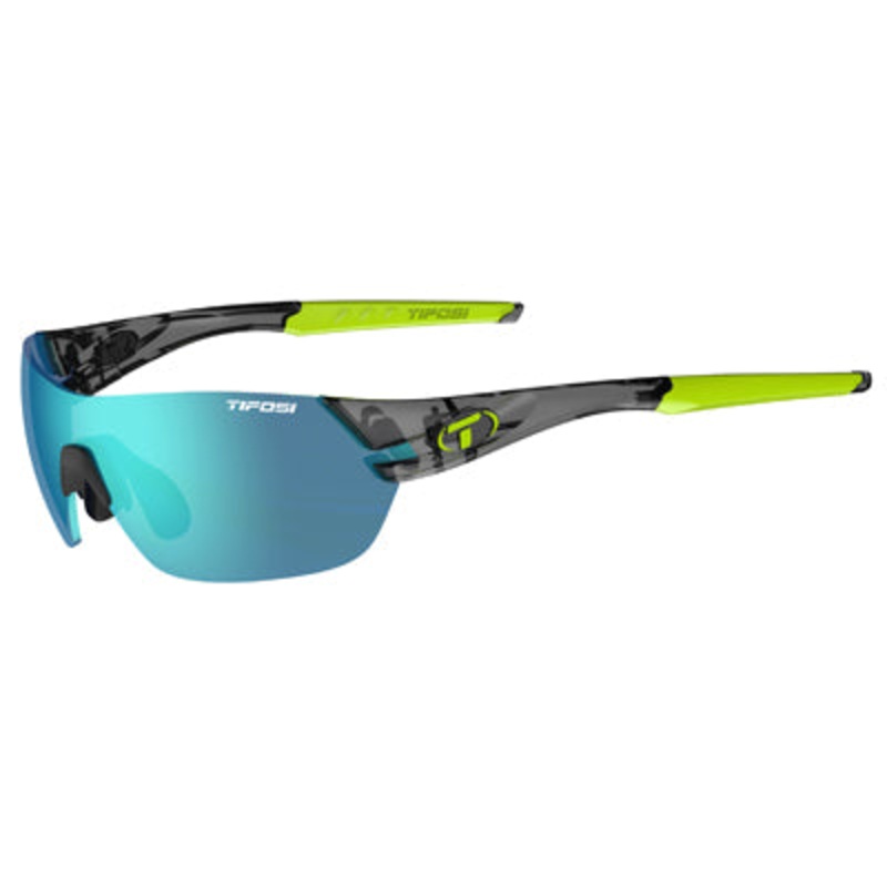 Slice Shades-Crystal Smoke – Clarion Blue/AC Red/Clear Lenses