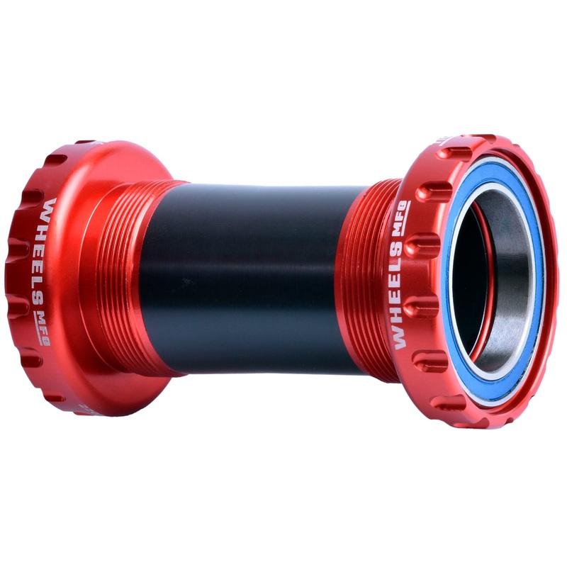 Wheels Manufacturing BSA 30 Bottom Bracket – English BSA Frame Interface ABEC-3 Bearings For 30mm Spindle Red