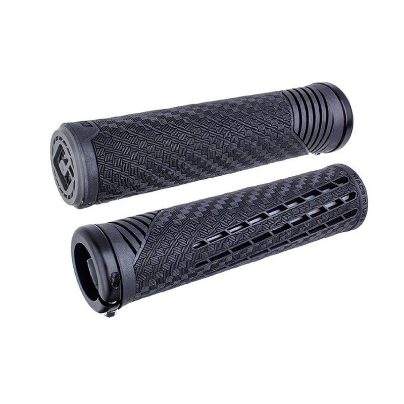 ODI CF V2.1 Grips – Black/Gray/Black Lock-On
