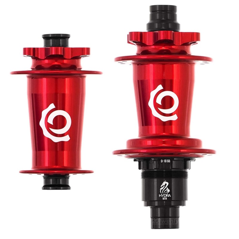 I9 TORCH CLASSIC FLANGED HUBS 32H RED LEFTY/12X142 6B F+R MTB HUBSET HG