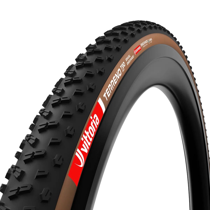 Vittoria Terreno T90 Mud Tire – 700 x 40 Tubeless Folding BLK/Brown Gravel Endurance Graphene G2.0