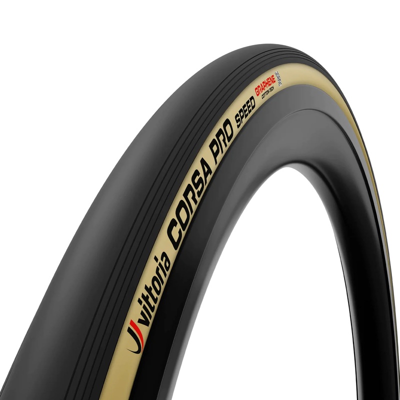 Vittoria Corsa Pro Speed Tire – 700 x 26 Tubeless Folding BLK/Para Graphene G2.0