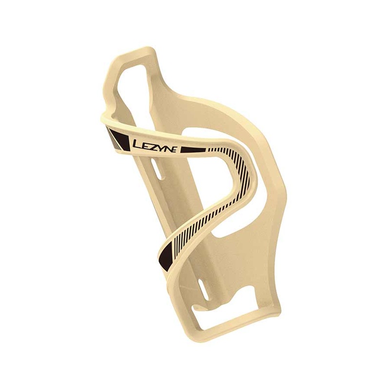 Lezyne Flow SL Water Bottle Cage – Right Side Entry Matte Tan