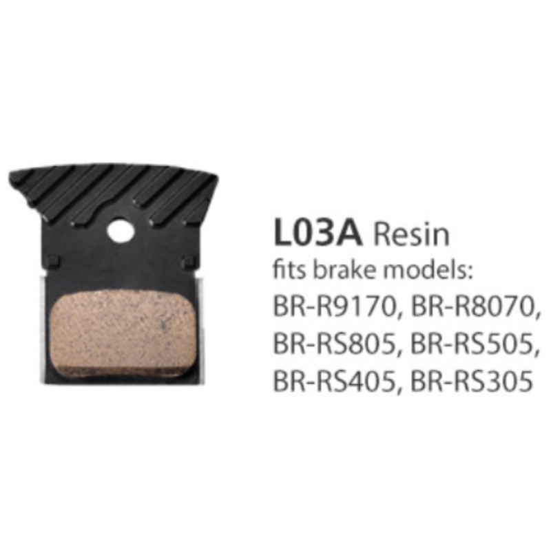Shimano Road Disc Brake Pads L03A w/Fin Resin 1 Pair