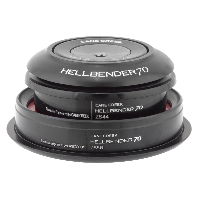 Cane Creek Hellbender 70 Lite Headset – ZS44/28.6/H8 ZS56/40 Tapered Black