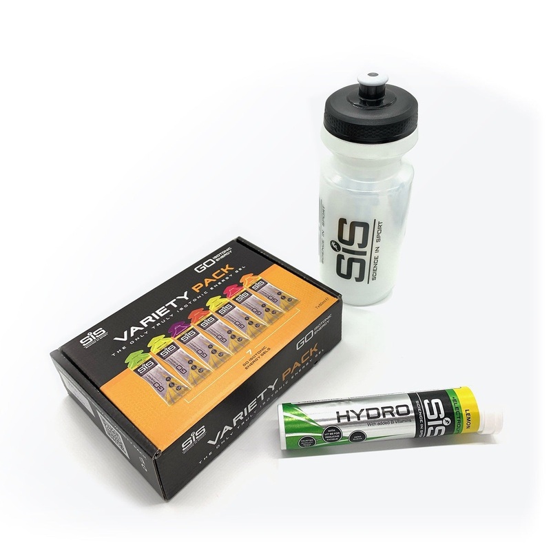 Sis bundle – hydro plus variety gels, bottle & bag