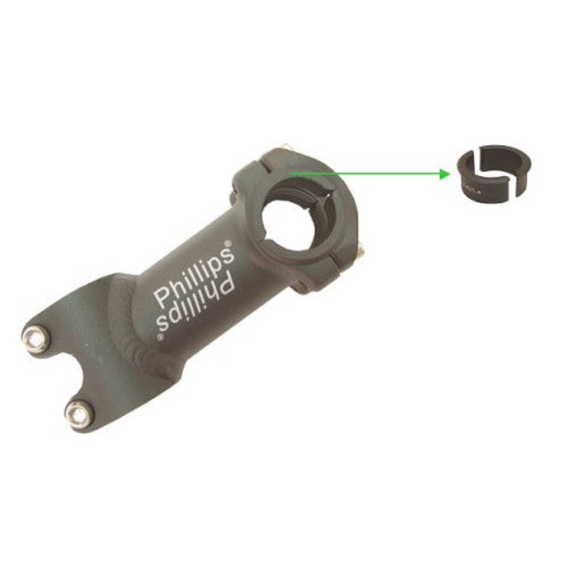 Phillips A-Head Stem 50mm 25.4-31.8 6 Black