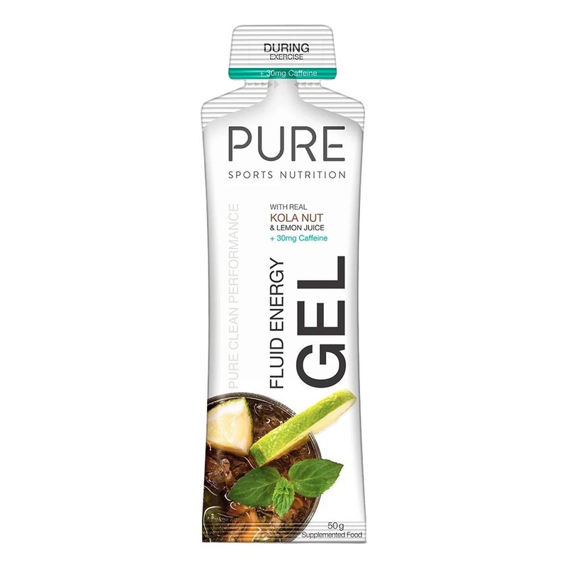 Pure – 50g Fluid Energy Gels – Cola + Caffeine
