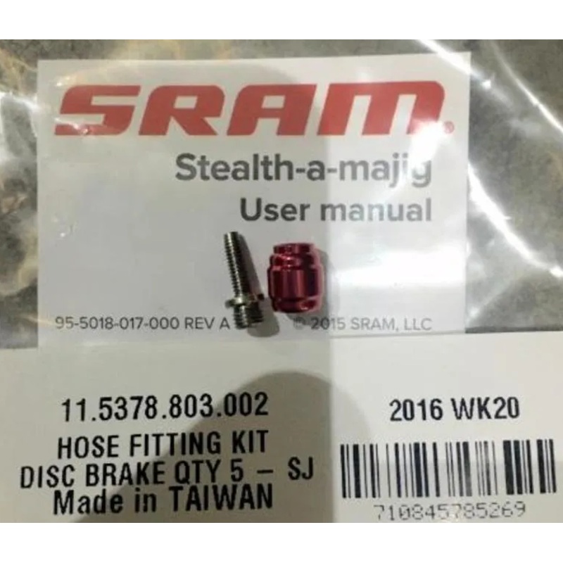 Sram – disc brake hose fitting kit