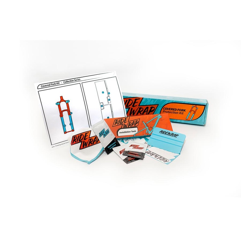 RideWrap Covered MTB Fork Protection Kit – Matte