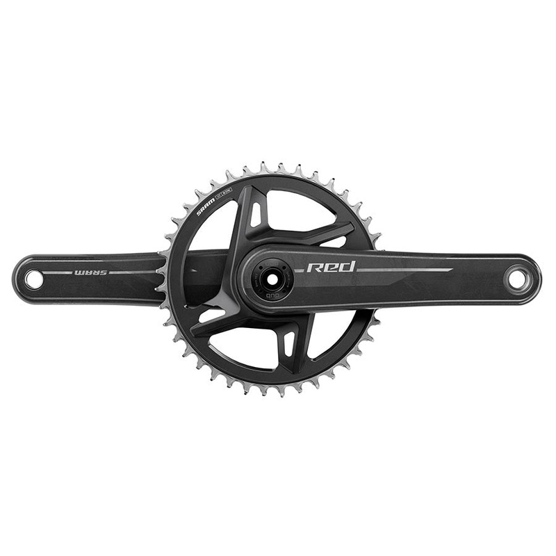 SRAM RED 1x XPLR Wide Crankset – 160mm 13-Speed 40t 8-Bolt Direct Mount DUB Spindle Natural Carbon E1