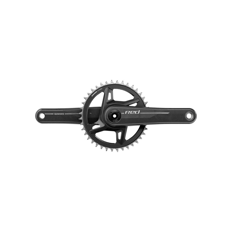SRAM RED 1x XPLR Wide Crankset – 175mm 13-Speed 42t 8-Bolt Direct Mount DUB Spindle Natural Carbon E1