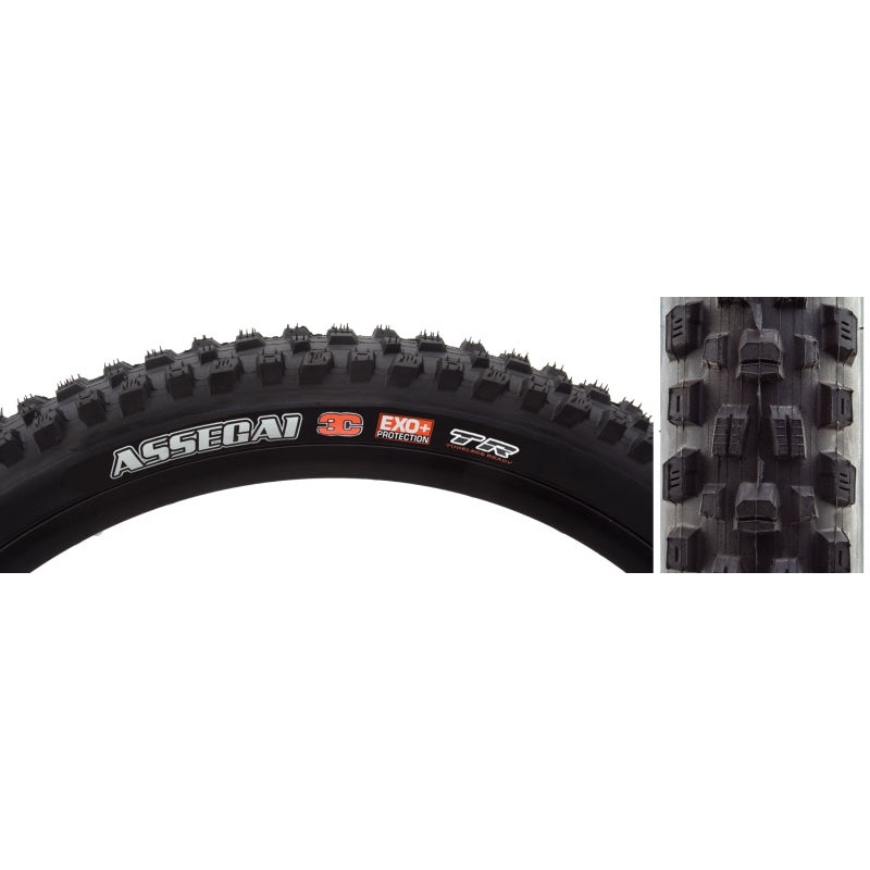 Maxxis Assegai Tire – 27.5 x 2.5 Tubeless Folding BLK 3C MaxxGrip EXO+ Wide Trail