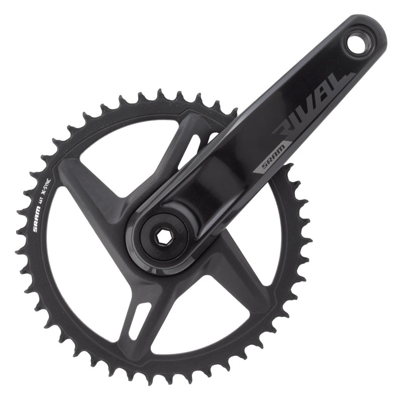 SRAM Rival 1 AXS Wide Crankset – 172.5mm 12-Speed 46t 8-Bolt Direct Mount DUB Spindle Interface BLK D1