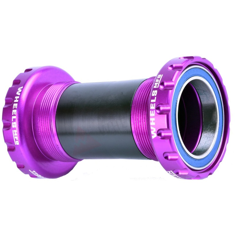 Wheels Manufacturing BSA Bottom Bracket – DUB Spindle ABEC 3 Purple