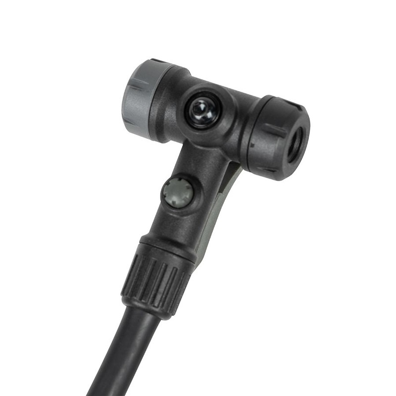 Topeak Joeblow Mountain II Floor Pump – Steel Barrel / Plastic Base 3.5 Gauge 60 Psi /4 Bar Twinhead