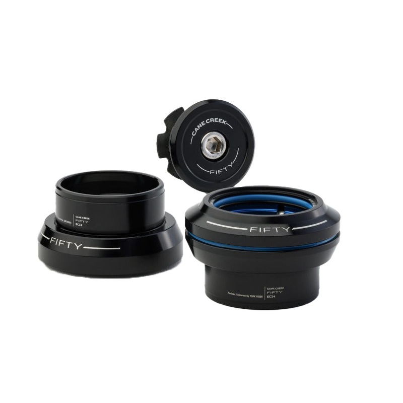 Cane Creek 50 Headset – EC34/28.6 Upper | EC34/30 Lower Straight Black