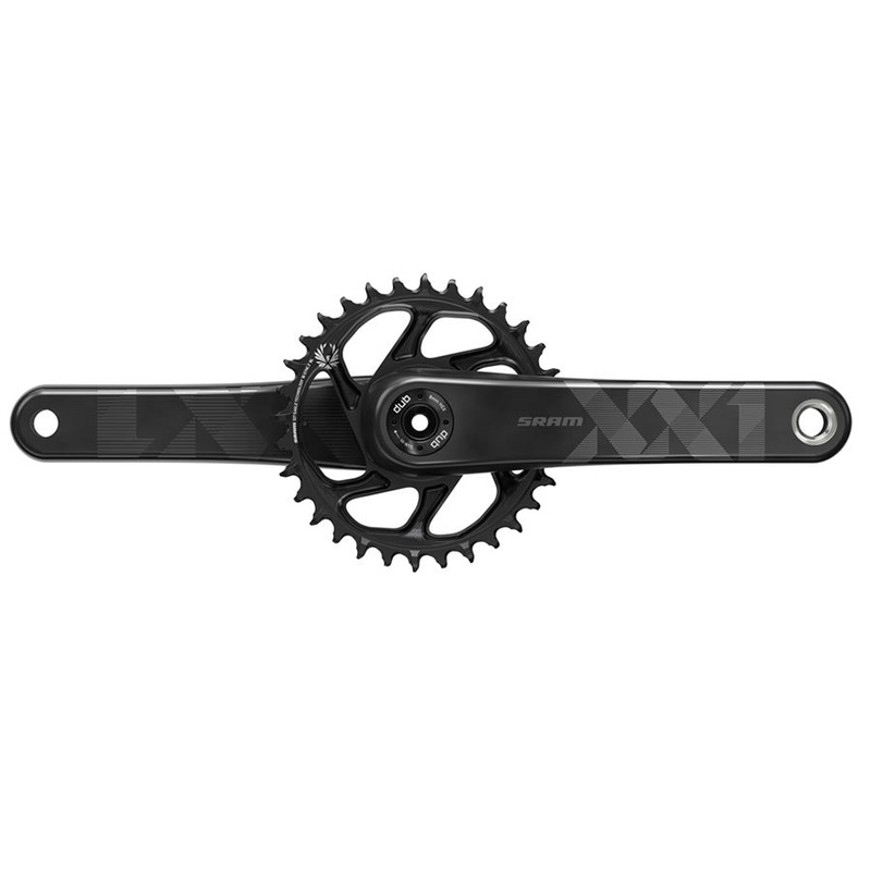 SRAM XX1 Eagle Carbon Fat Bike Crankset – 170mm 12-Speed 30t Direct Mount DUB Spindle Interface For 190mm Rear Spacing BLK
