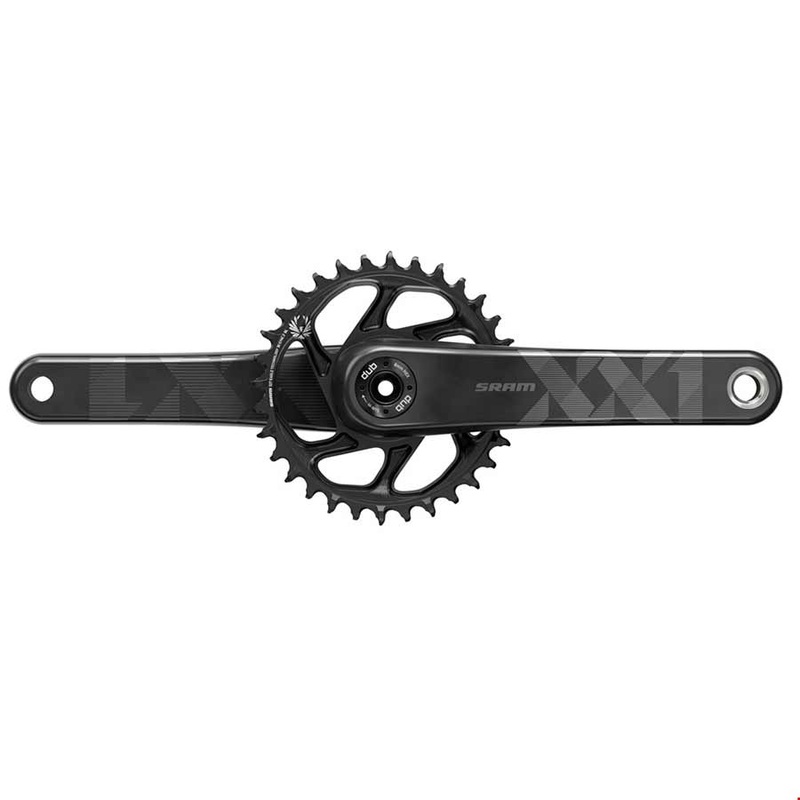 SRAM XX1 Eagle Carbon Fat Bike Crankset – 175mm 12-Speed 30t Direct Mount DUB Spindle Interface For 190mm Rear Spacing BLK