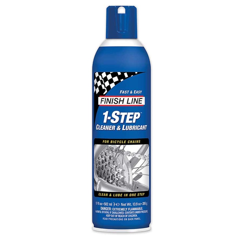 Finish Line 1-Step Cleaner and Bike Chain Lube – 17oz Aerosol