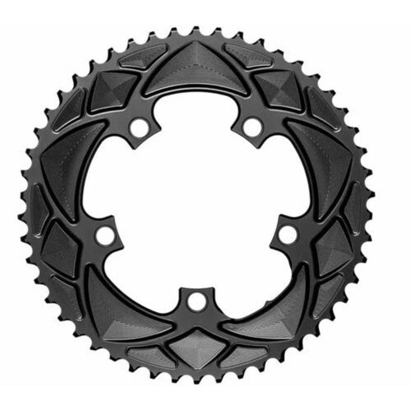 absolutBLACK Round Premium Chainring – 110 5H 52T Black