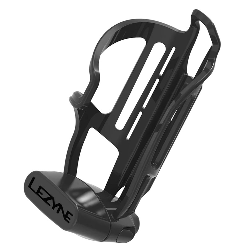 Lezyne Flow Storage Water Bottle Cage Right Hand Loading Black