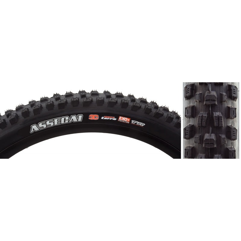 Maxxis Assegai Tire – 27.5 x 2.6 Tubeless Folding BLK 3C MaxxTerra EXO+ Wide Trail