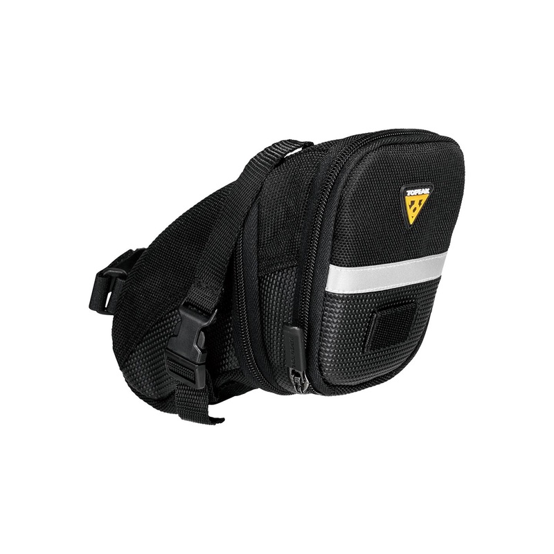 Topeak Aero Wedge Seat Bag – Strap-on Medium Black