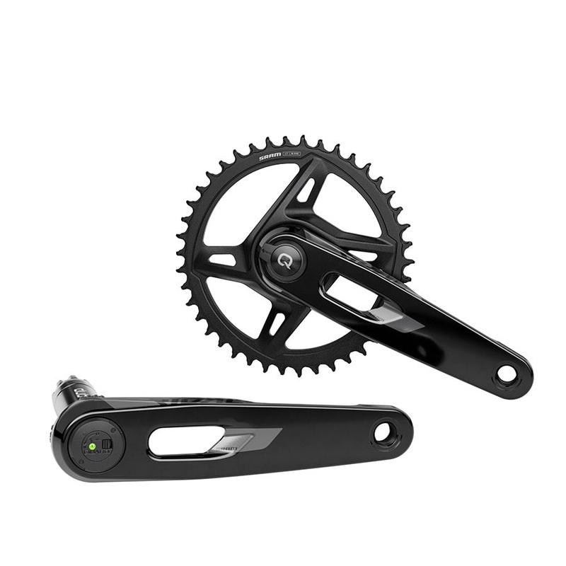 SRAM Force 1 AXS Power Meter Crankset – 165mm 12-Speed 50t Aero PM Chainring 8-Bolt Direct Mount DUB Spindle Carbon E1