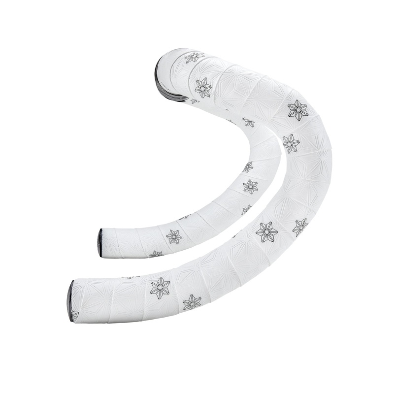 Supacaz Super Sticky Kush Bar Tape – White w/ Black Stars