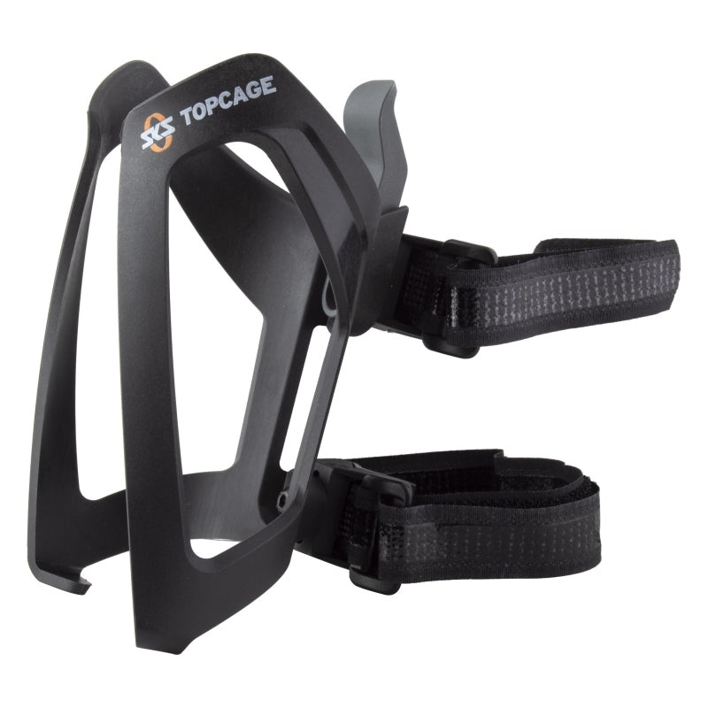 SKS Anywhere Mount Topcage Water Bottle Cage – Strap-On Black