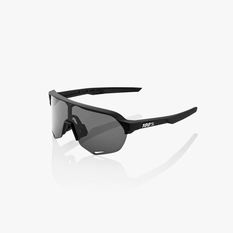 100% S2 Sunglasses – Soft Tack Black (Smoke Lens)
