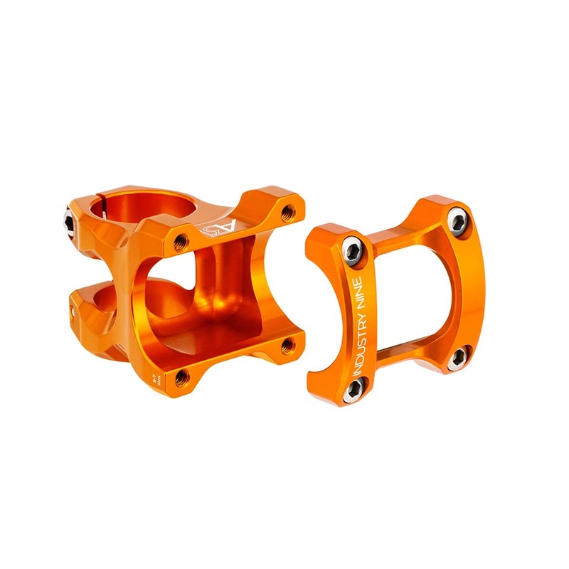 Industry Nine A318 Stem – 50mm 31.8mm Clamp +/-4.4 1 1/8 Aluminum Orange