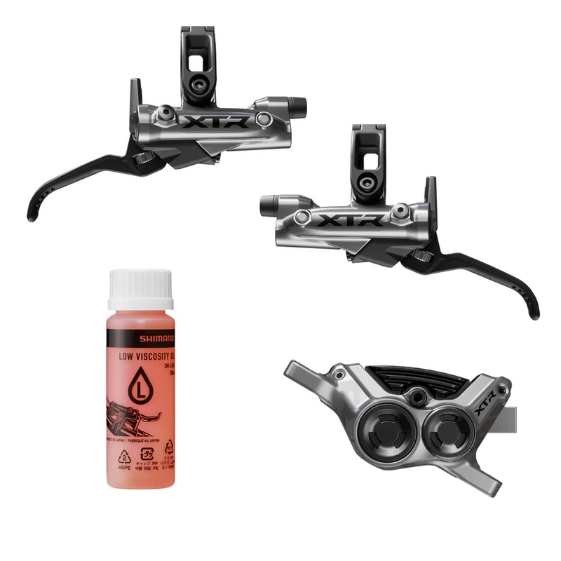 SHIMANO BR-M8200 Brake Upgrade Kit XT Trail BL-M8200 R&L / F&R 2-Piston w/ Low Viscosity Oil