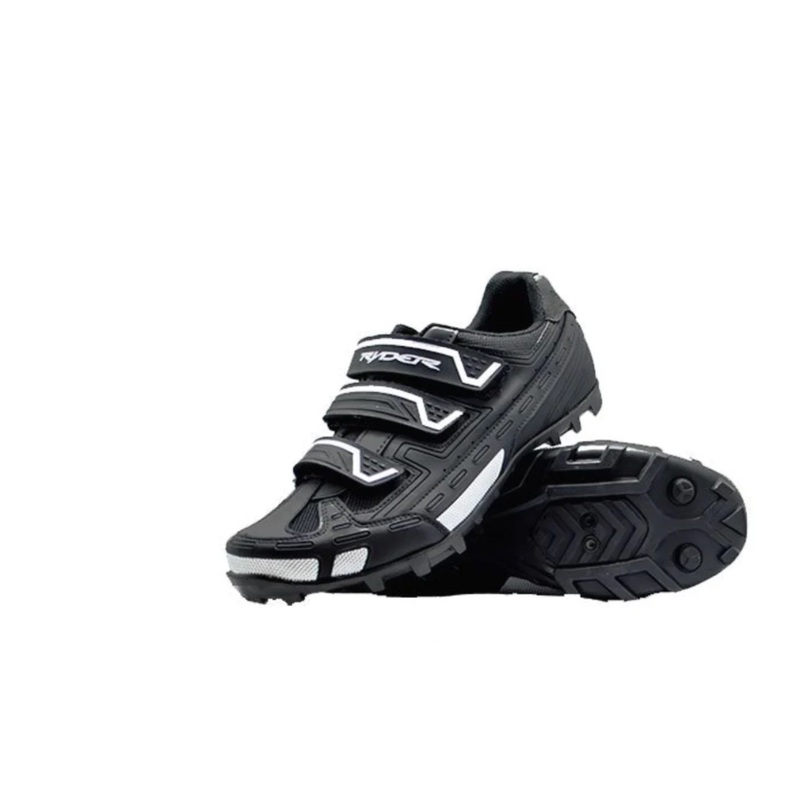 RYDER MTB SHOES BORA BLACK-3 & 4 & 5 & 6 & 7 & 8 & 9 & 10 & 11 & 12