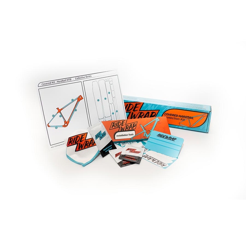RideWrap Covered Hardtail MTB Frame Protection Kit – Gloss